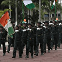 Des élèves de l'EMPT, un lycée militaire ivoirien, à Paris pour la fête du 14 juillet