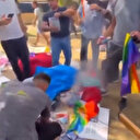 Gürcistan'da kiliselerin çağrısıyla sokağa çıkan dindarlar LGBT festival alanını tarumar etti