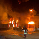 Geri dönüşüm fabrikasında çıkan yangına müdahale