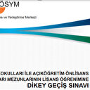 2023 Dikey Geçiş Sınavı soruları ve cevap anahtarı kitapçıkları