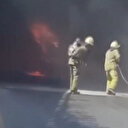 Ümraniye Dudullu'da İETT otobüsü alev alev yandı