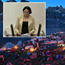 Yüksekova'daki Cilo Fest'ten rahatsız olan HDP'li i Öznur Bartın Hakkari ve çevresinden 'Kürdistan' diye bahsetti