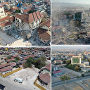 Deprem bölgesinde kaldırılan enkazların yerinde büyük boşluklar kaldı