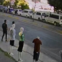 Düğün konvoyundaki zincirleme kaza güvenlik kamerasında