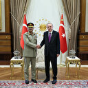 Cumhurbaşkanı Erdoğan Pakistan Kara Kuvvetleri Komutanı'nı kabul etti