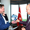 Cumhurbaşkanı Erdoğan ve Elon Musk görüşmesinden samimi görüntüler
