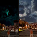 Çevre illerden de görüldü: Malatya’ya düşen gök taşı geceyi gündüze çevirdi