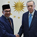 Cumhurbaşkanı Erdoğan Türkevi'nde Malezya Başbakanı Enver İbrahim'i kabul etti