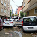 Site otoparkları da su altında kaldı! Selin vurduğu Başakşehir'de son durum