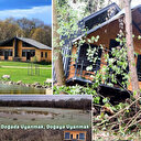 Sele kapılan bungalov evler 'karma çiftlik' olarak gösterilmiş: 'Doğada uyanmak doğaya uyanmak' reklamları dikkat çekti