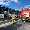 İstanbul'da tramvayda çıkan yangın söndürüldü