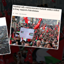 Dünya medyası son dakika olarak duyurdu: Galata Köprüsü'ndeki tarihi Gazze yürüyüşünü manşete taşıdılar