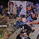 Mersin'deki yolcu otobüsü kazasından ilk görüntüler: 9 ölü 30 yaralı var