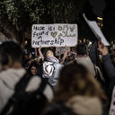 Tel Aviv'de Gazze için gösteri düzenlendi: Savaşa hayır hemen ateşkes