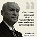 Bahçeli "Tüm dünya duysun" diyerek meydan okudu