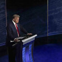 Trump Harris'le canlı yayında yeniden tartışmayı reddetti