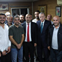 Cumhurbaşkanı Erdoğan Çankaya'da taksicilerle sohbet etti