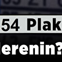 54 Plaka Nerenin Plakası? 54 Plaka Kodu hangi şehire ait? Araçların il plaka kodları