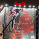 Coca Cola reklamını Hamas pankartıyla kapattılar