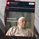 Medyascope FETÖ elebaşı Fetullah Gülen'in ölümünü ‘Gülen hareketi lideri’ diyerek duyurdu