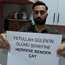 Ordu'da bir çaycı FETÖ elebaşının ölümünün şerefine çaylarını ikram etti