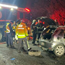 Tekirdağ'da feci kaza: Alev topuna dönen otomobildeki 5 kişi öldü
