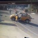 Teröristlerin TUSAŞ'a girdiği anlara ait ilk görüntüler paylaşıldı: Gasbettikleri taksiyle gelmişler