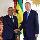 Cumhurbaşkanı Erdoğan Sao Tome ve Principe Başbakanı Trovoada'yı kabul etti