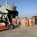 Muhabirimiz Beyrut Limanı'ndan aktardı: 300 ton insani yardım malzemesi Lübnan'a ulaştı