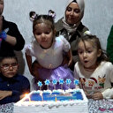 Isparta'ta şehit kızı Yağmur için duygulandıran doğum günü sürprizi