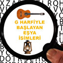 G harfi ile başlayan eşya