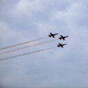 Türk Yıldızları Antalya Kültür Yolu Festivali kapsamında "Ata'ya saygı" uçuşu yaptı