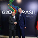 G20 Zirvesi'nde diplomasi trafiği: Cumhurbaşkanı Erdoğan Brezilya Devlet Başkanı Silva ile görüştü