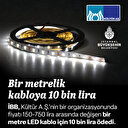 İBB bir metrelik kabloya 10 bin lira ödedi