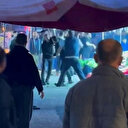 Bursa'da pazarcıların yer kavgası kamerada