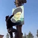 Hamaney posterini indiren Suriyeli muhalifler İran'a ders verdi: Kudüs'ün yolu buradan geçmiyor