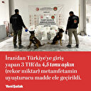 Gümrükte rekor miktarda uyuşturucu yakalandı