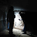 Münbiç'te hastanenin altından tünel ağı çıktı