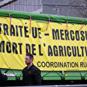 Mercosur: des agriculteurs français et allemands manifestent devant le Parlement européen