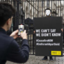 Londra'da Başbakanlık Ofisi 10 Numara'nın önünde sessiz Gazze eylemi