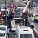 Topkapı'da raylardan geçmeye çalışan kişiye tramvay çarptı