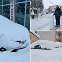 Ardahan'da 96 santimetre kar: Araçlar kara gömüldü