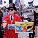 Manifestation pro-palestinienne lors de la 96e cérémonie des Oscars