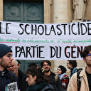 Des étudiants français manifestent contre le "scholasticide" en Palestine