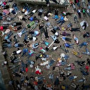 İspanya'da Filistin destekçileri İsrail'in Gazze'deki katliamlarını protesto etti