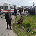 Tekirdağ'da katliam gibi kaza! Olay yerine ekip sevk edildi: Çok sayıda ölü ve yaralı var