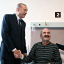 Cumhurbaşkanı Erdoğan ile hasta arasında gülümseten diyalog