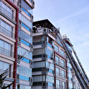 Ankara'da 7 katlı binanın teras katında yangın