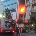 Isparta'da dört katlı otelde korkutan yangın