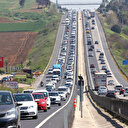 İstanbul'un Tekirdağ çıkışında yoğun trafik